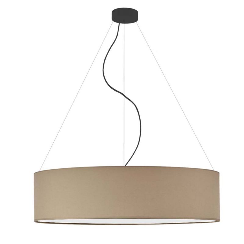 Lampa sufitowa Volta Light Factory żyrandol lampa wisząca z abażurem walec Cappuccino 80 cm BLUES 1szt.