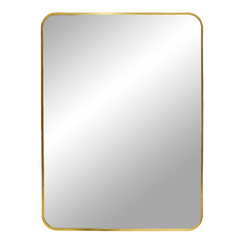 Lustro prostokątne Madrid INTESI złote 50 x 70 cm do przedpokoju i łazienki na ścianę 1 szt.
