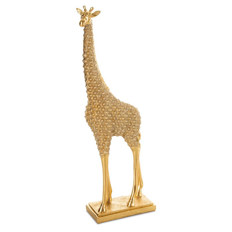 Figurka dekoracyjna Senti 03 Żyrafa Eurofirany 12 x 6 x 34 cm złota 1 szt.