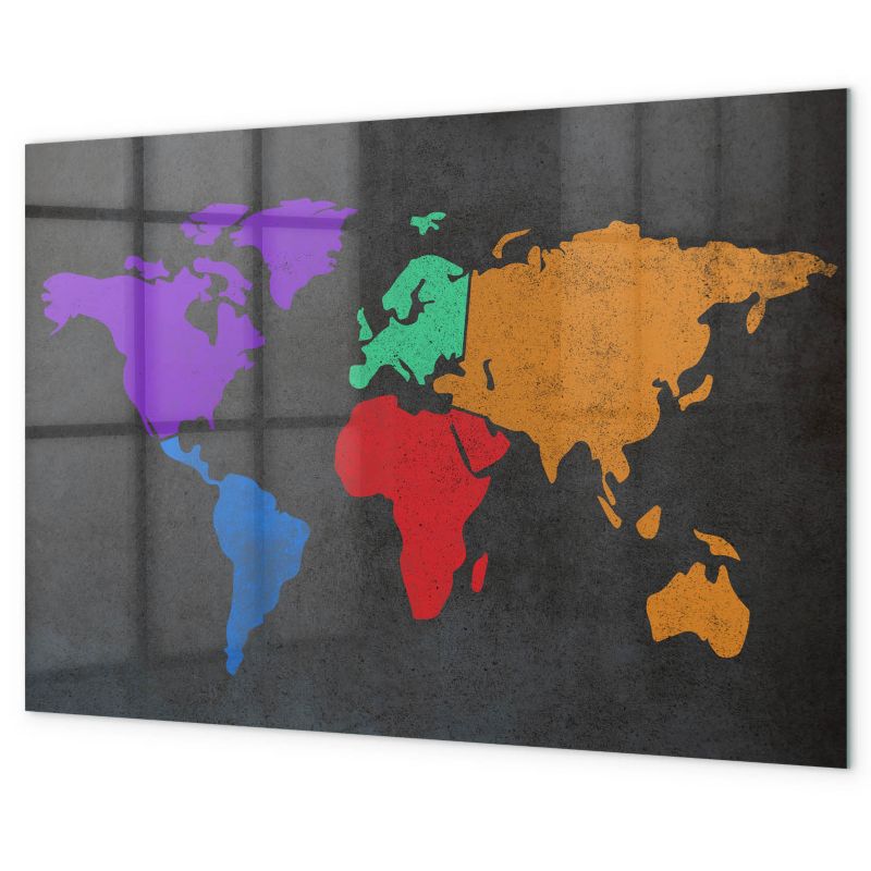 Tablica Magnetyczna Tulup 90x60 cm Geograficzna mapa Na zdjęcia i notatki 1 kpl