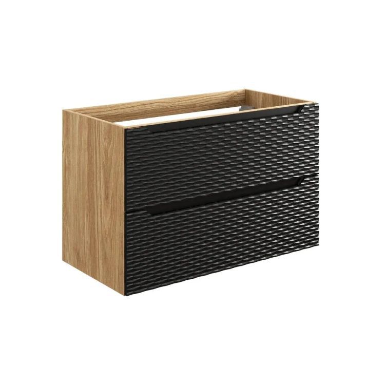 Szafka Comad pod umywalkę OCEAN BLACK 82-90-2S 90cm dąb olejowany/czarna 1 szt