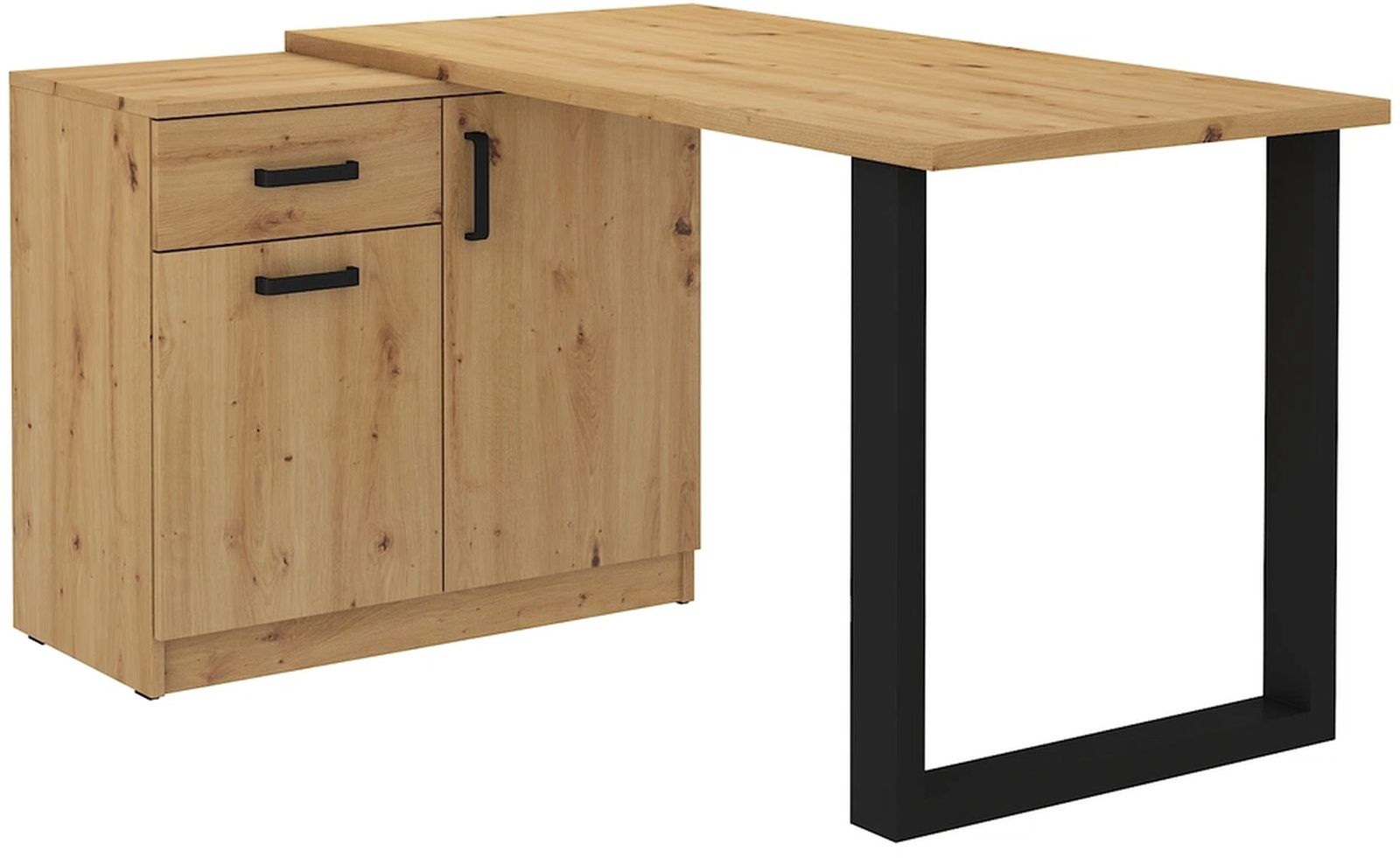 Biurko narożne dąb artisan MULL