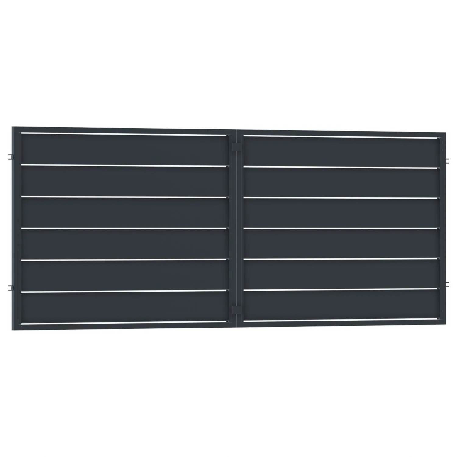 Brama Novara antracyt 2 skrzydłowa 398,5x147