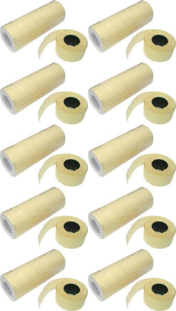 10x Taśma do metkownicy Blitz, 550 etykiet, 28x29 mm, biały