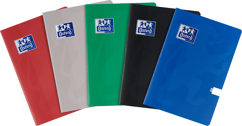 5x Zeszyt w linie Oxford Esse, A5, miękka oprawa, 60 kartek, mix kolorów