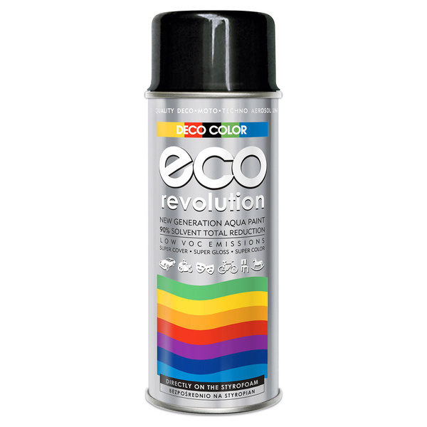 Lakier w sprayu Czarny 400 ml Eco Revolution