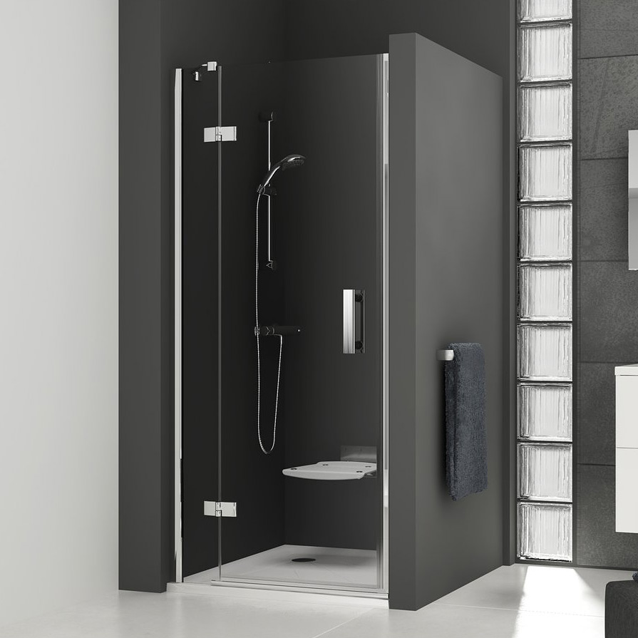 Ravak SmartLine SMSD2-90 B-L drzwi prysznicowe 90 cm uchylne lewe chrom/szkło przezroczyste 0SL7BA00Z1