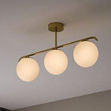 Nordlux Grant lampa podsufitowa 3x25 W biała-mosiądz 2010583035 - Wysyłka w 24h