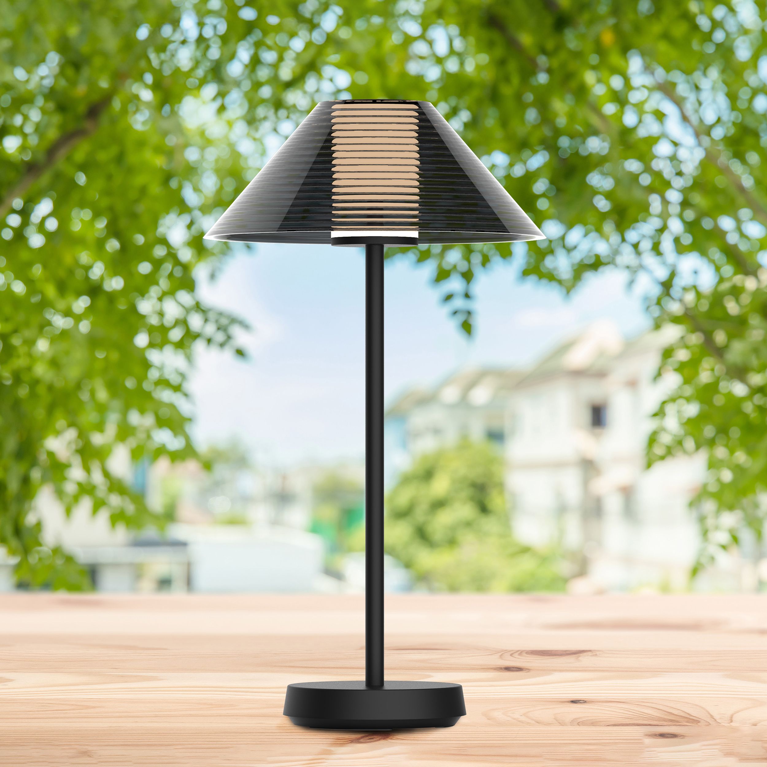 Goldlux Serengeti lampa stołowa 1x3,4 W czarna 329905