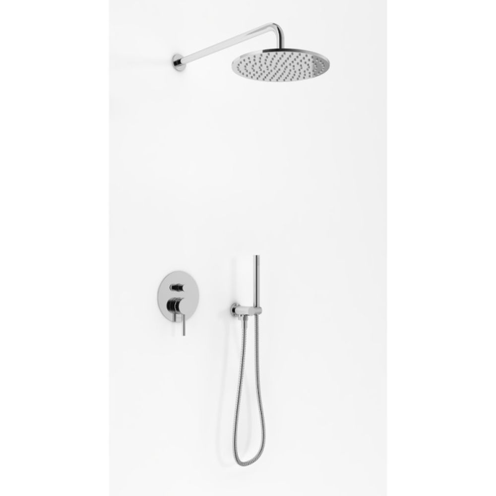 Kohlman Axel zestaw prysznicowy podtynkowy z deszczownicą 20 cm chrom QW210AR20