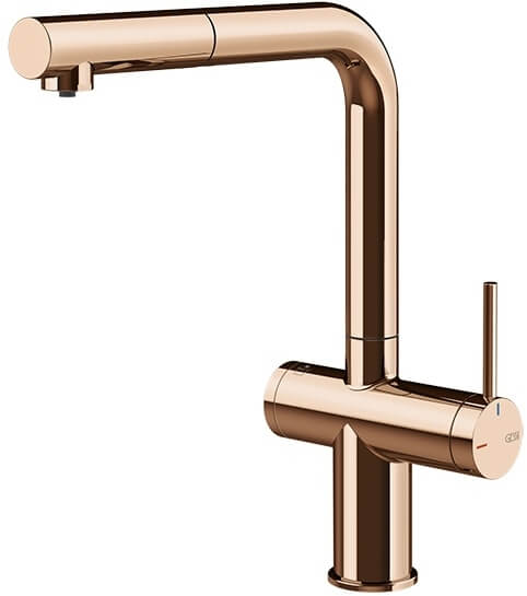 Gessi Inedito bateria kuchenna do filtra wody stojąca miedź 60572.030