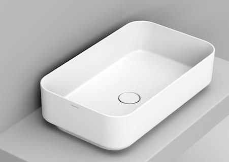 Ceramica Dolomite Noemi umywalka 64x38,5 cm prostokątna nablatowa biała D311201