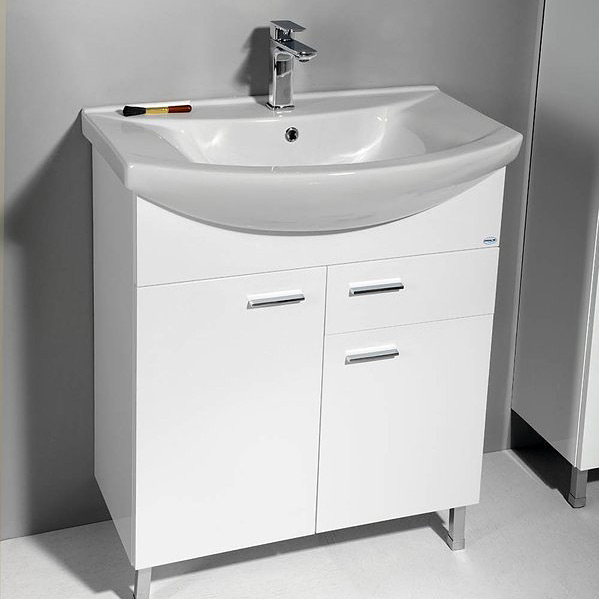 Aqualine Zoja szafka 71 cm podumywalkowa wisząca biała 51075A