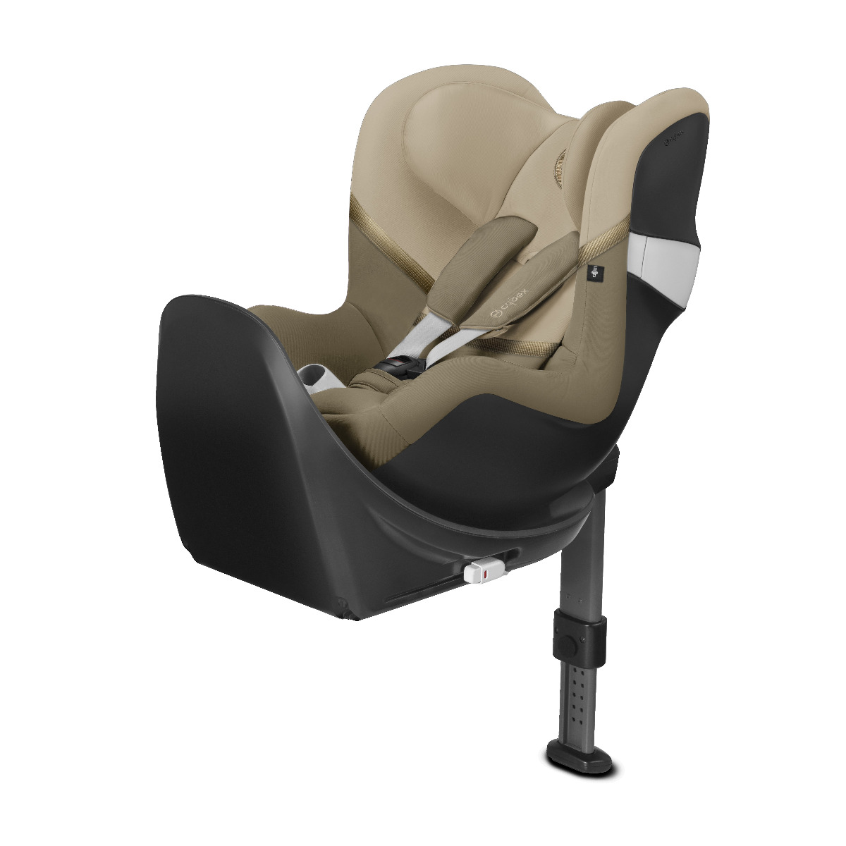 Cybex, Sirona M2 I-Size - fotelik samochodowy bez bazy od urodzenia do 105 cm, do ok. 4 lat-Classic Beige