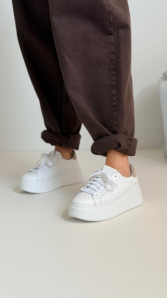 Sneakersy SN41 - 1 Biały / Pudrowy róż
