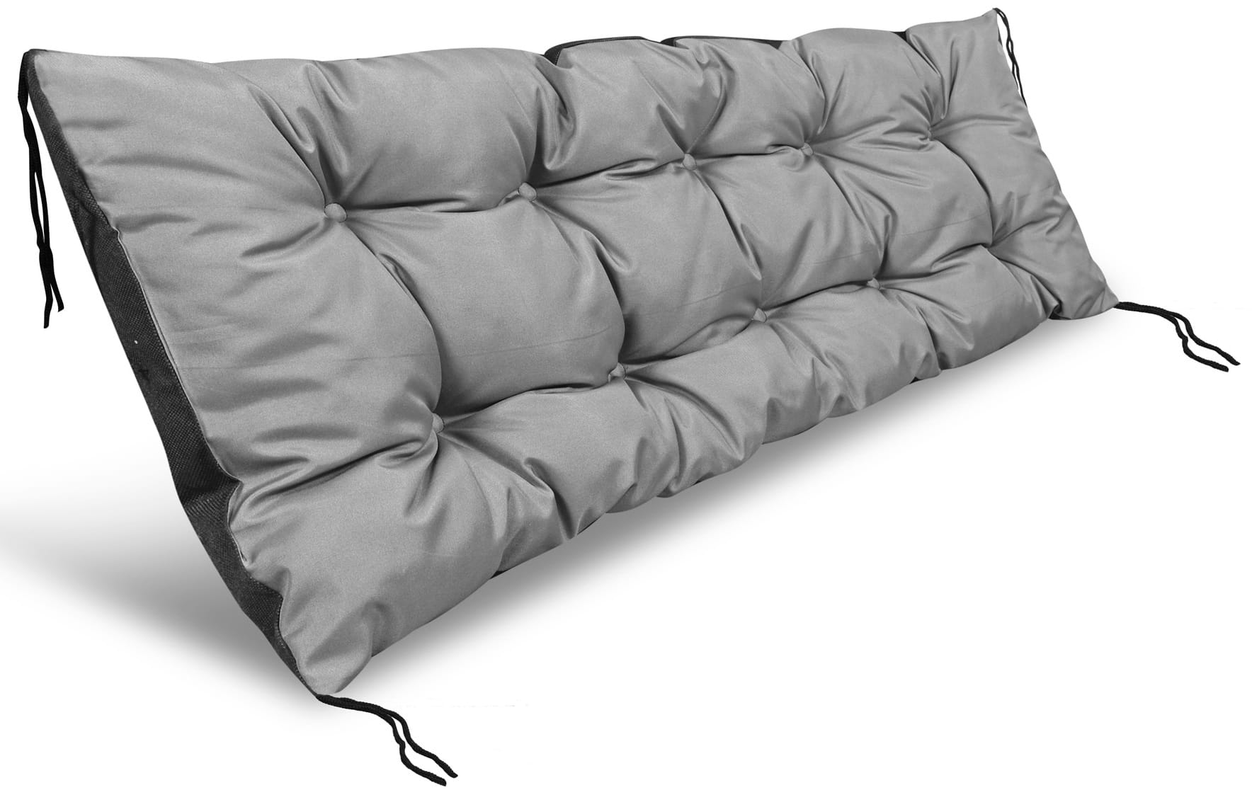 Poduszka ogrodowa 100x50 cm na ławkę huśtawkę palety wodoodporna szara