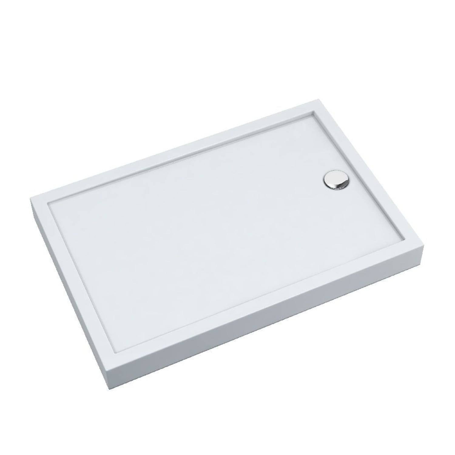 Darmowa Dostawa - Brodzik prostokątny 100x80 cm biały Schedline Cameron Smooth White 3STC2P80100