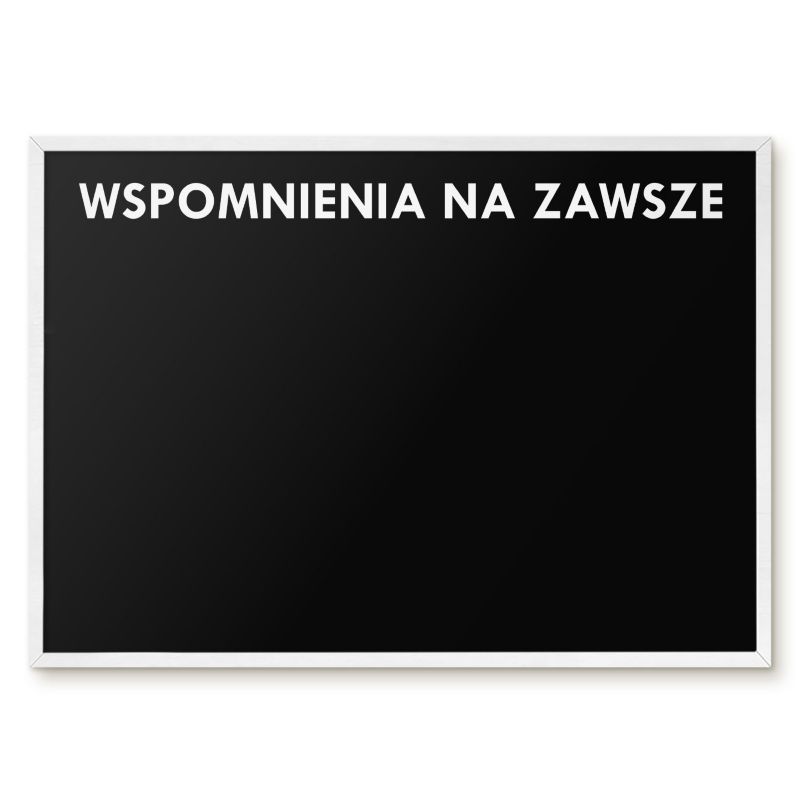 Tablica Magnetyczna Do Notatek Tulup 70x50 cm Wspomnienia na zawsze 7 - Biała rama Do salonu, sypialni 1 szt.