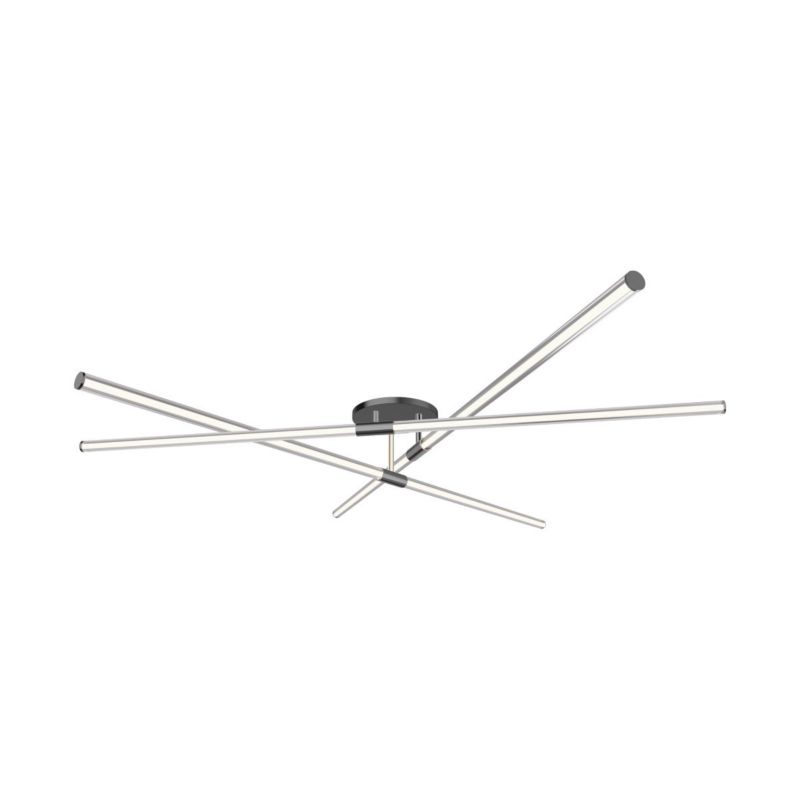 Lampa sufitowa wisząca Zuma Line Lautaro 3796 czarny mat-biała nowoczesna wbudowany LED 18W 1 szt.