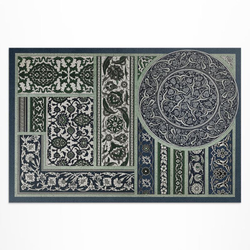 Dywan Winylowy Zewnętrzny Wallfluent 150x225 cm Wzornictwo ozdobne Alberta Racineta 1 szt.