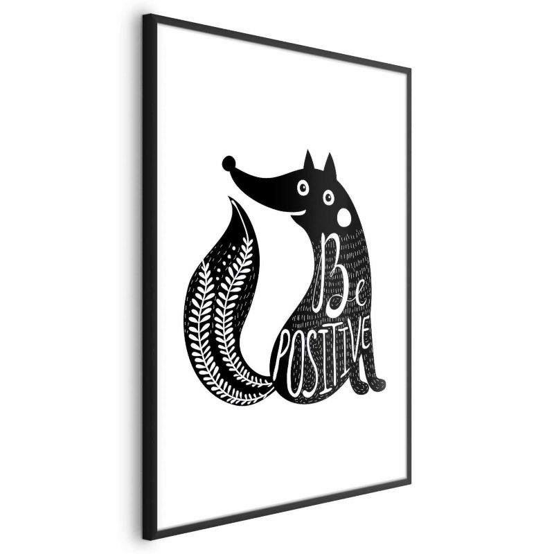 Plakat Artgeist Be positive 60x90 cm z ramą czarną 1 szt
