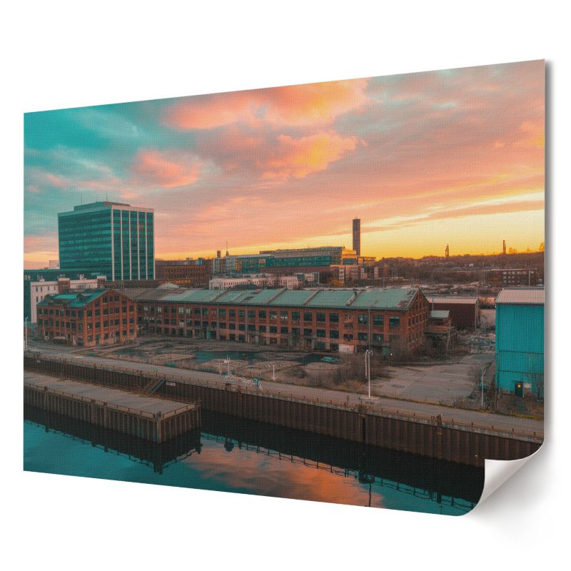 Plakat canvas Wallfluent Format A4 Miejski zachód Artysta Kateko 1 szt.