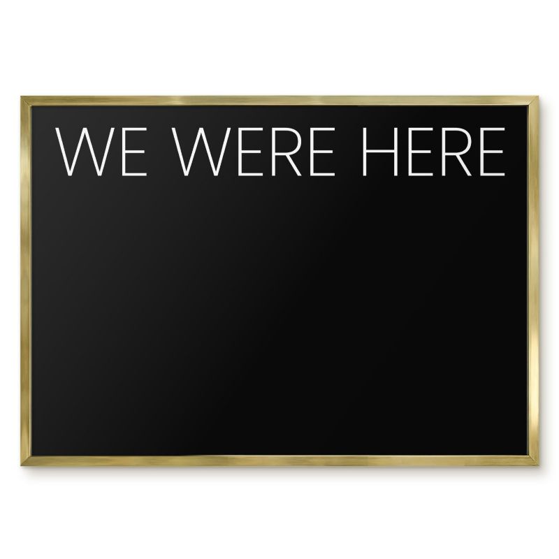 Tablica Do Magnesów Tulup 70x50 cm We were here 8 - Złota rama Do salonu, sypialni 1 szt.