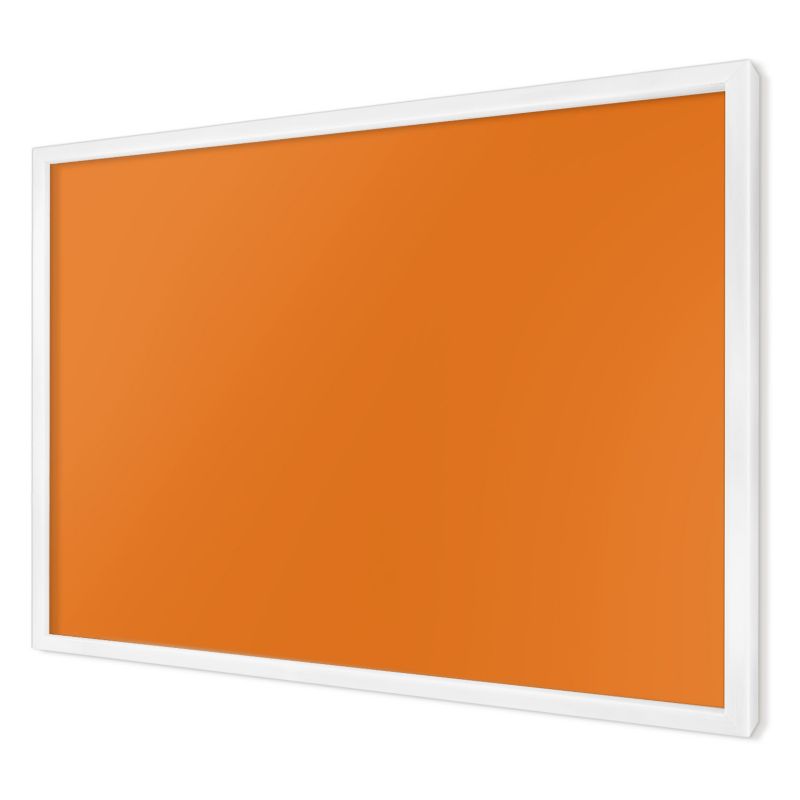 Ozdobna tablica magnetyczna Wallfluent 60x40 Mocny pomarańczowy w białej ramie 1szt