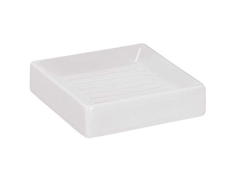 Mydelniczka stojąca Kleine Wolke Flash biała ceramiczna 1 szt.