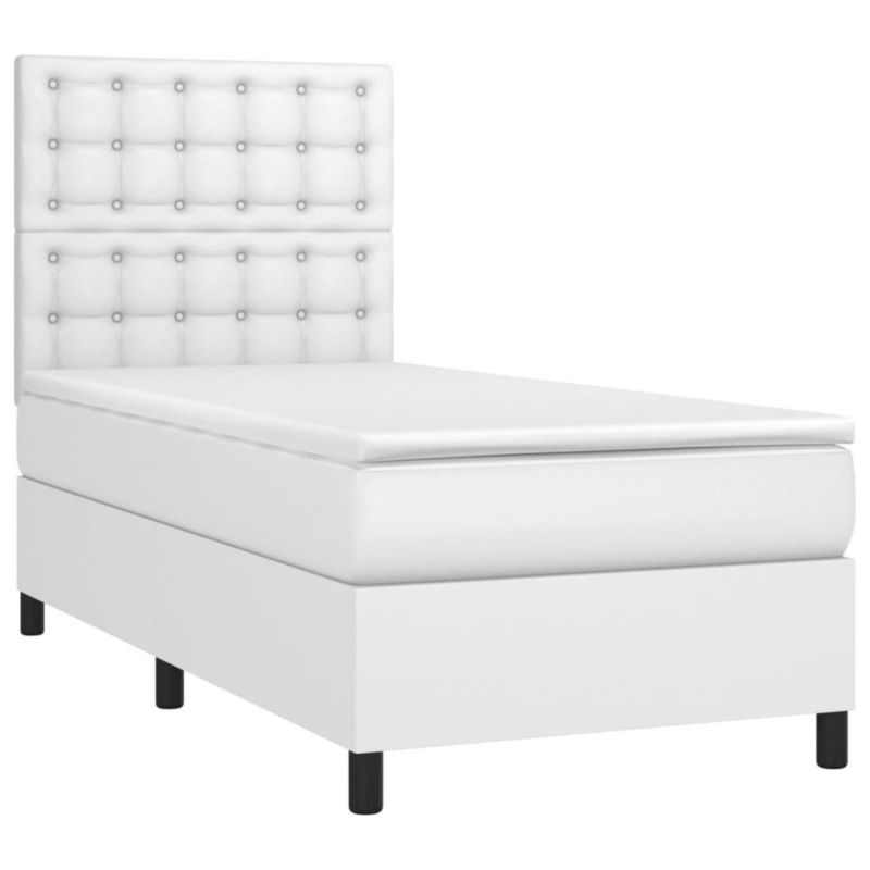 Łóżko kontynentalne WaszeMeble 100x200 cm biała WM-3135928 1 szt.