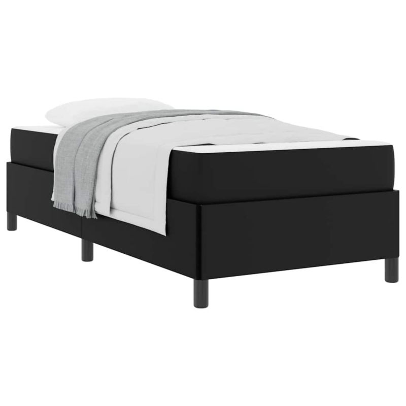 Łóżko z materacem WaszeMeble 80x200 cm Czarny tkanina WM-3398969 1 szt.