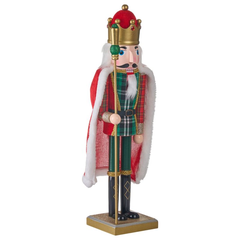 Figurka dekoracyjna Hallsjon Dziadek do orzechów 50 cm Czerwony/ zielony 1 szt.