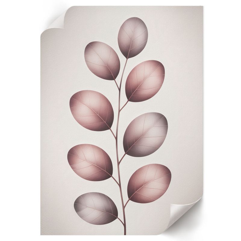 Plakat Do Pokoju Dziecka ArtPrintCave 21x29,7 cm Różowe liście Maria "Vibe" Conti 1 szt.
