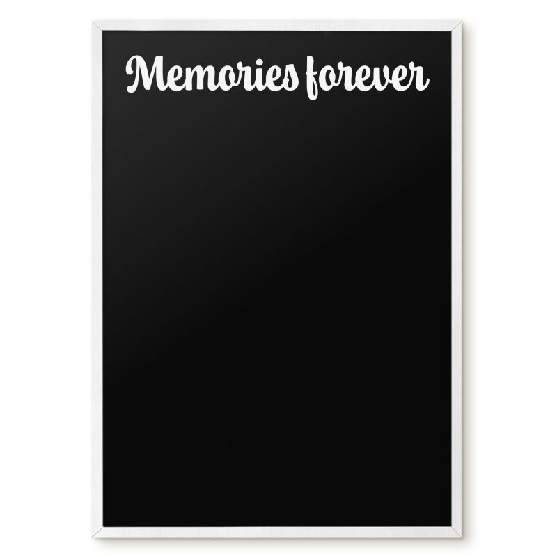 Tablica Do Magnesów Tulup 50x70 cm Memories forever 6 - Biała rama Do salonu, sypialni 1 szt.