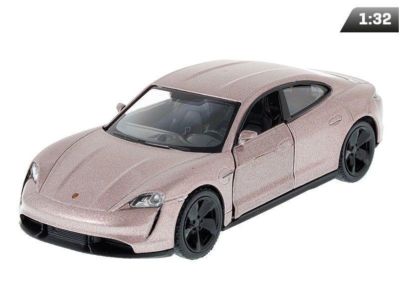 Model 1:32, RMZ Porsche Taycan Turbo S, 2020, różowy, Carmotion, 1 szt.