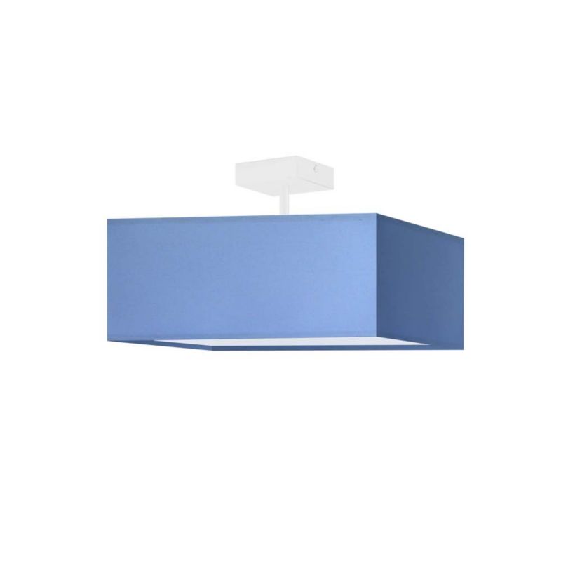 Lampa wisząca Volta Light Factory żyrandol plafon z abażurem kwadrat Niebieski MOTO 1szt.