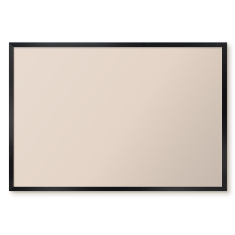 Tablica Magnetyczna Tulup 60x40 cm Ciepły beżowy - Czarna rama Do salonu, sypialni 1 szt.