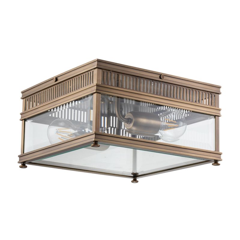 Lampa sufitowa zewnętrzna Elstead Holborn ciemny brąz 2 x E27 x 60W IP44 wym: 16,5 x 30 x 30 cm - 1 szt.