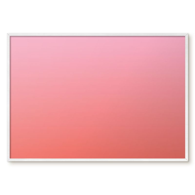 Tablica Magnetyczna Dekoracyjna Tulup 100x70 cm Różowy pomarańczowy - Biała rama Do sypialni, salonu 1 szt.