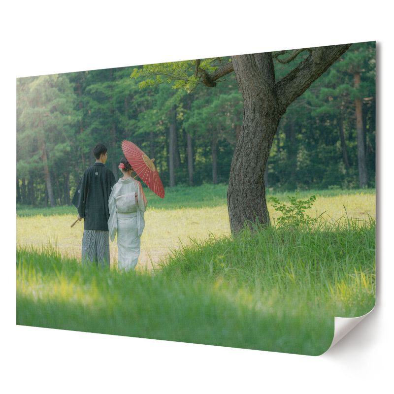 Plakat canvas Wallfluent Format A1 Japońska para Artysta Ewelina Jasna 1 szt.