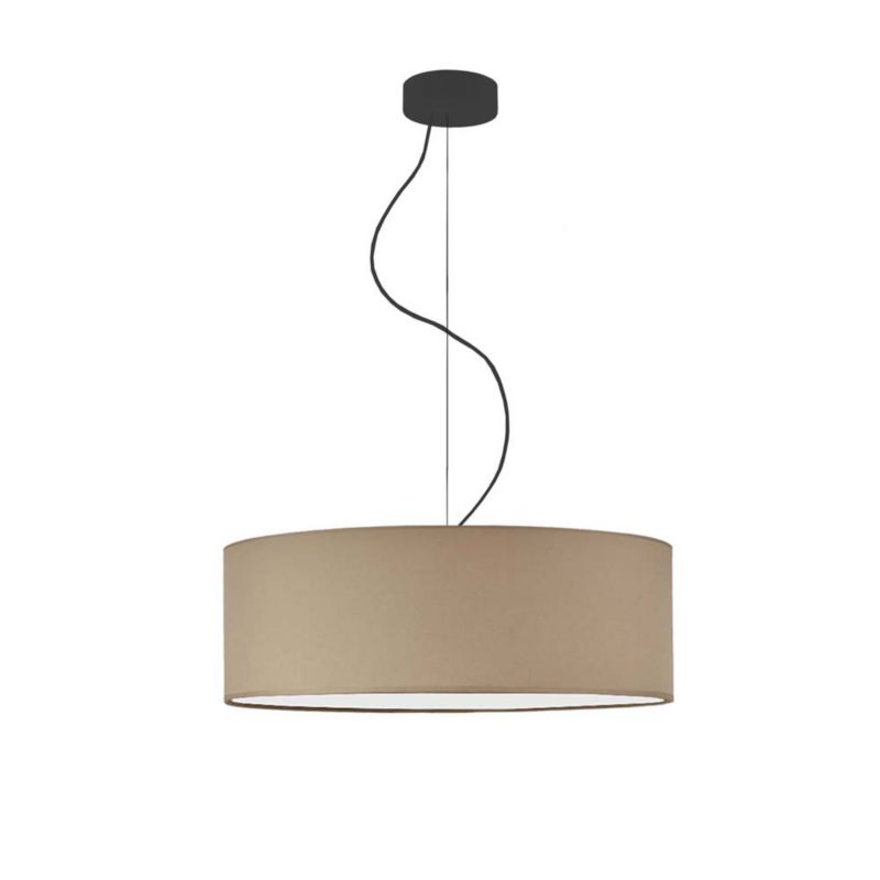 Lampa sufitowa Volta Light Factory żyrandol lampa wisząca z abażurem walec Cappuccino 50 cm BLUES 1szt.