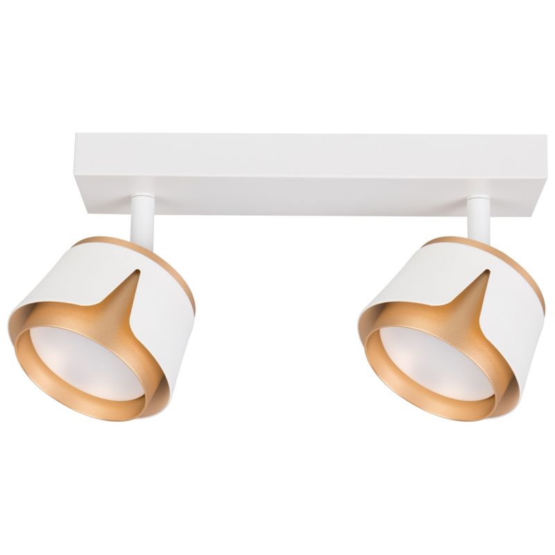 Kinkiet sufitowy lampa LED XUDO GX53 x2 ruchomy stylowy wewnętrzny biały matowy i złoty IP20 1 szt.