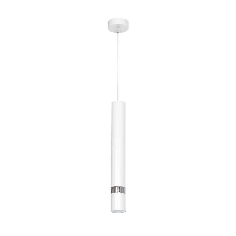 Lampa wisząca Milagro Joker 6629 biała chromowana szerokość 8 cm 1xGU10 x 40W 1 szt.