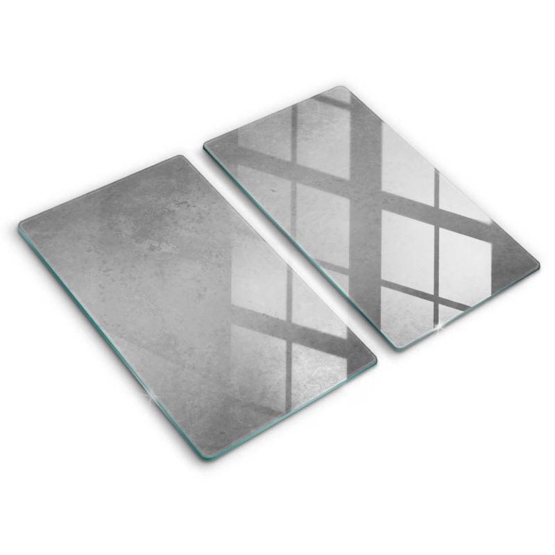 Szklana deska do krojenia Wallfluent 30x52 cm Tło tekstura beton 2 szt.