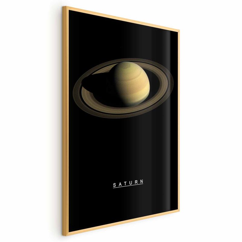 Plakat Artgeist Saturn 21x30 cm z ramą złotą 1 szt