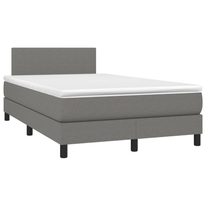 Łóżko kontynentalne WaszeMeble 120x200 cm ciemnoszara WM-3132982 1 szt.