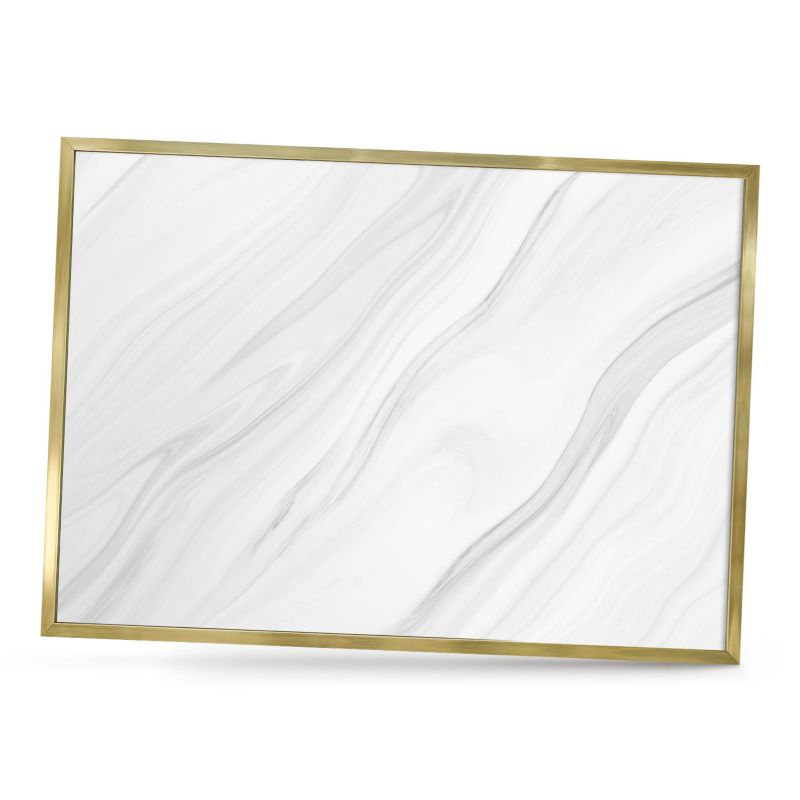 Ozdobna tablica na magnesy ArtPrintCave 70x50 Subtelny marmur w złotej ramie 1szt