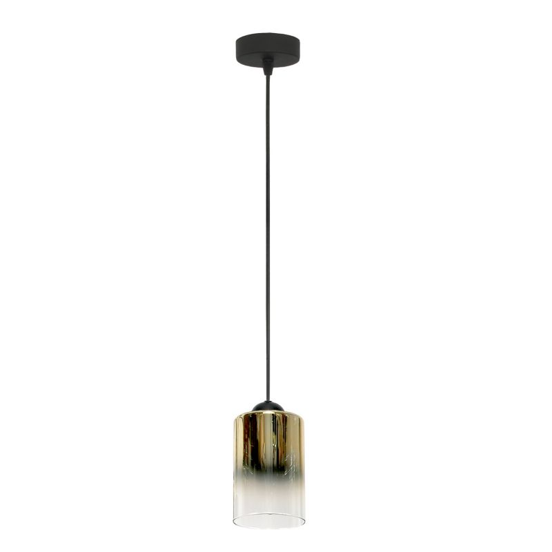 Lampa wisząca EDYLIT sufitowa zwis industrialna nowoczesna klosz transparent 1xE27 FIORD 15-535 1 szt.