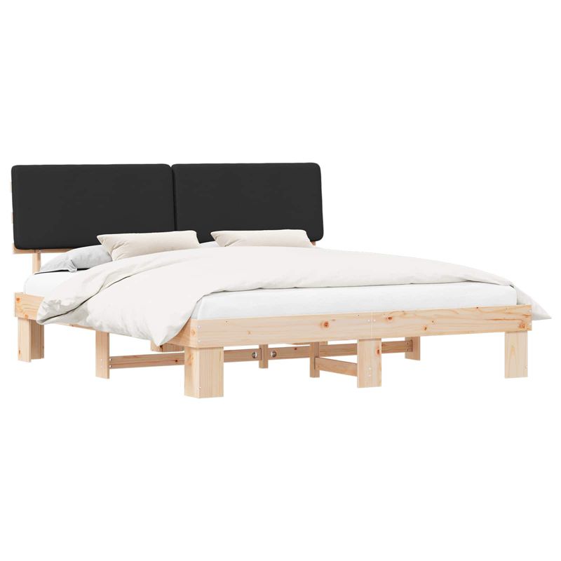 Łóżko Drewniane WaszeMeble 180x200 cm Brązowe WM-3398081 1 szt.