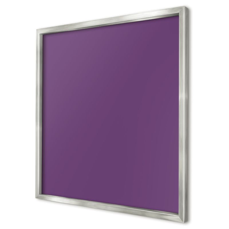 Ozdobna tablica magnetyczna Wallfluent 50x50 Mocny fiolet w srebrnej ramie 1szt